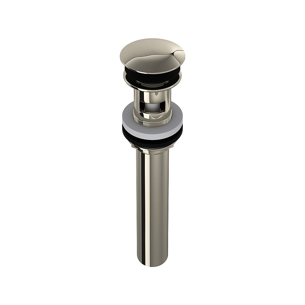 Rohl 5447PN Lavatory Push Drain With Overflow - Polished Nickel