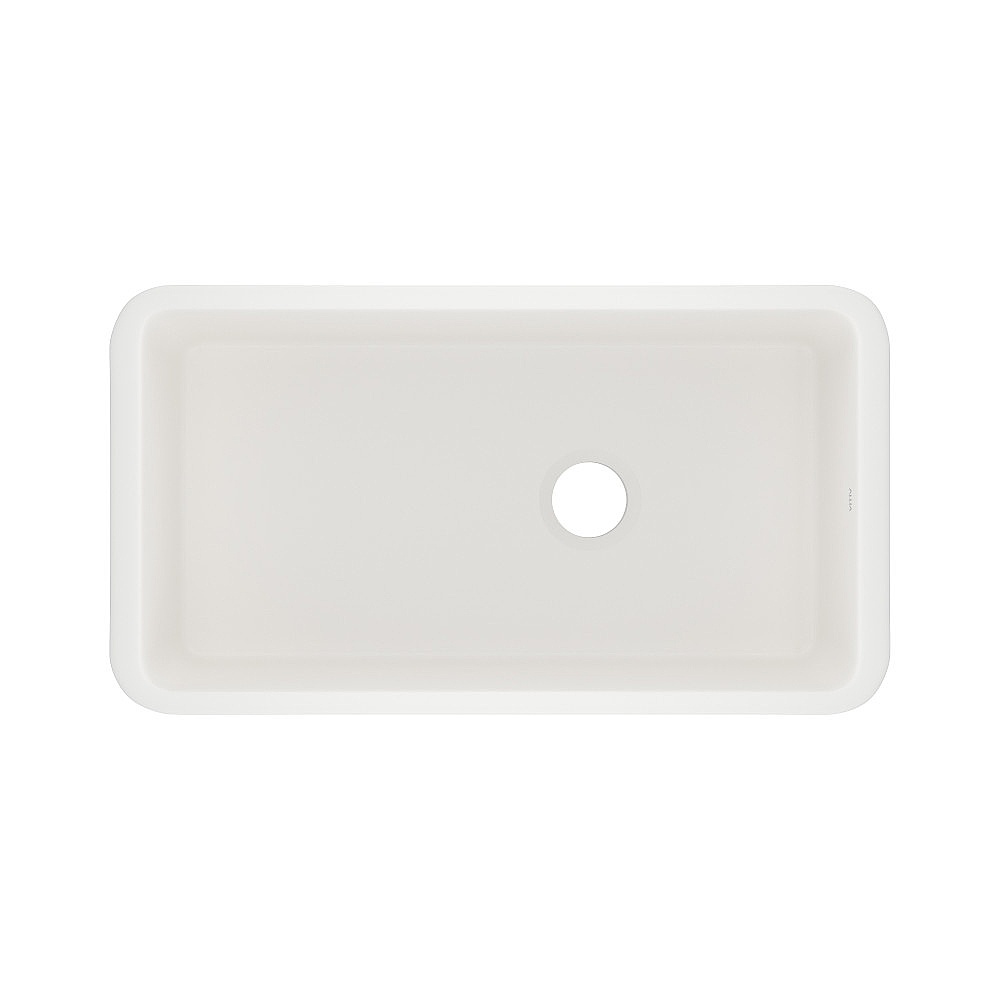 Rohl 6497-68 Allia™ 34" Fireclay Single Bowl Undermount Kitchen Sink - Pergame
