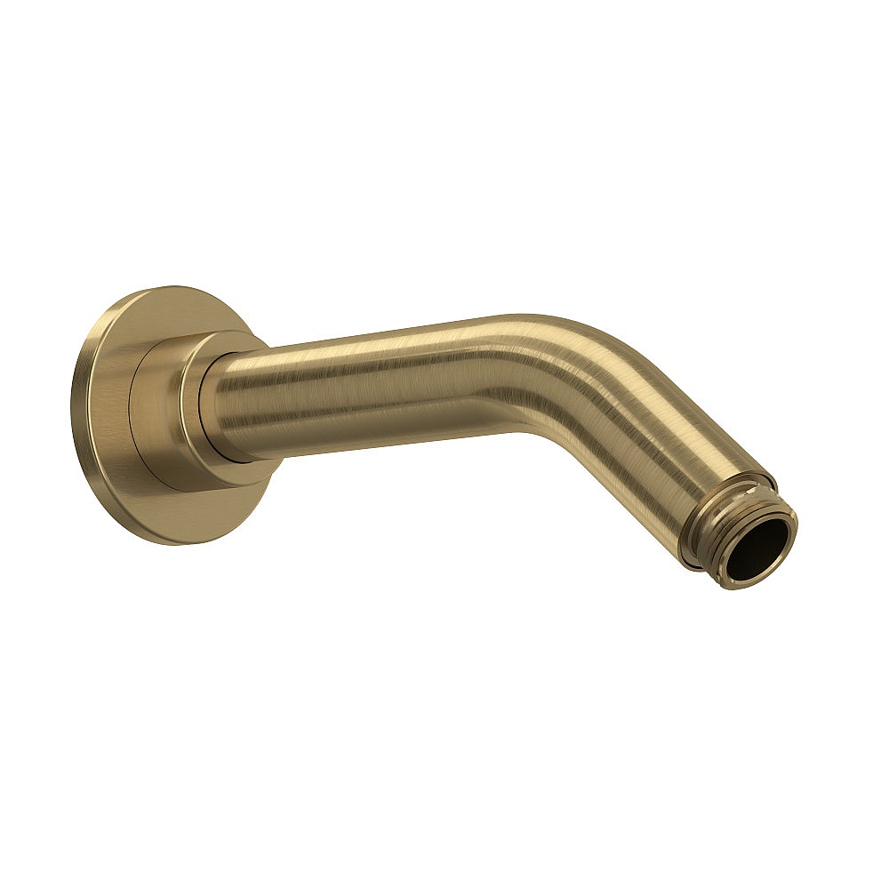 Rohl 70127SAAG 7" Wall Mount Shower Arm - Antique Gold