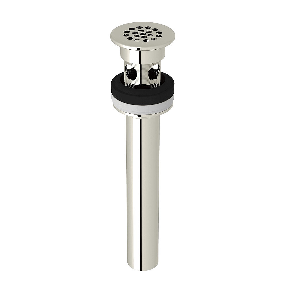 Rohl 7444PN Lavatory Grid Drain With Overflow - Polished Nickel