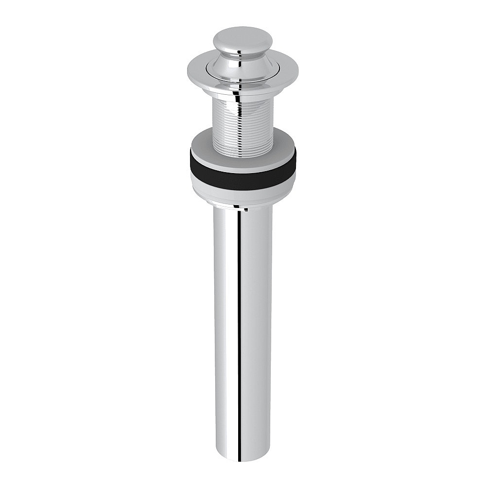 Rohl 8446APC Lavatory Lift And Turn Drain Without Overflow - Polished Chrome