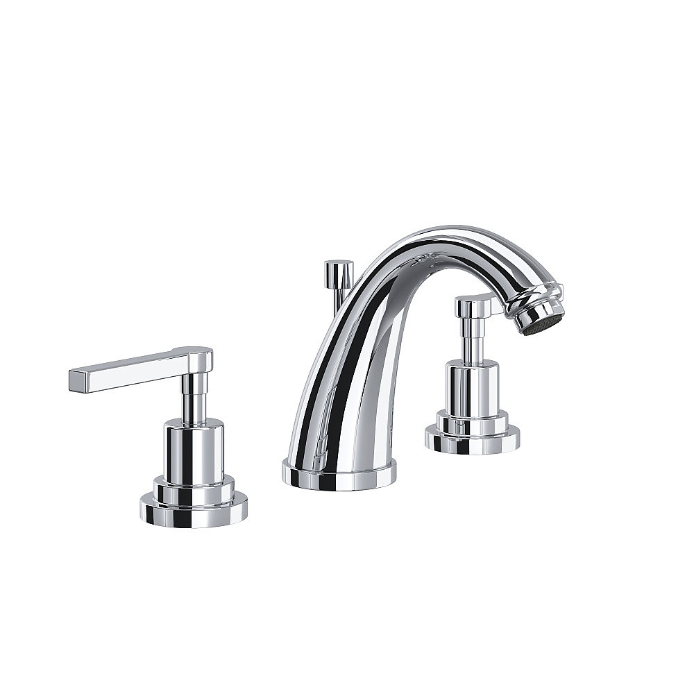 Rohl A1208LMAPC-2 Lombardia® Widespread Lavatory Faucet With C-Spout - Polished Chrome