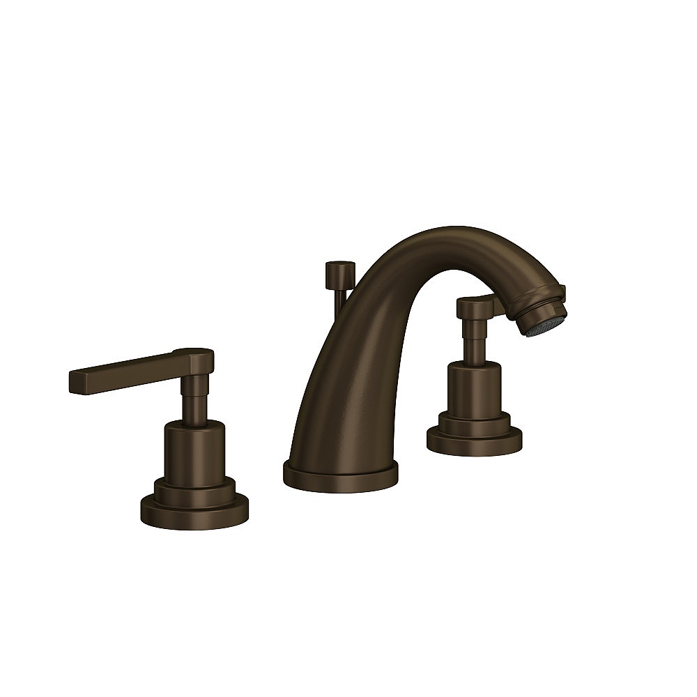 Rohl A1208LMTCB-2 Lombardia® Widespread Lavatory Faucet With C-Spout - Tuscan Brass