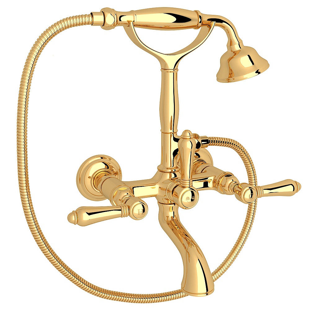 Rohl A1401LMIB Exposed Wall Mount Tub Filler - Italian Brass