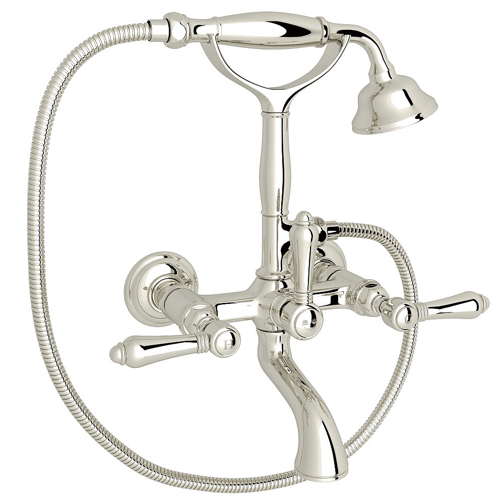 Rohl A1401LMPN Exposed Wall Mount Tub Filler - Polished Nickel