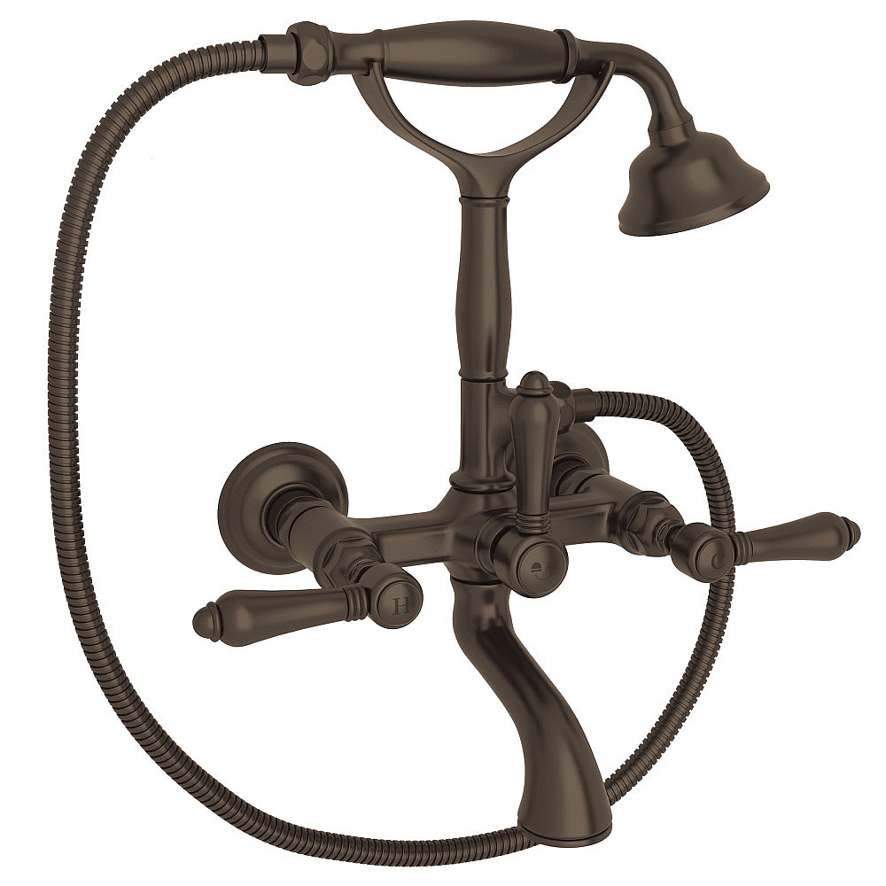 Rohl A1401LMTCB Exposed Wall Mount Tub Filler - Tuscan Brass