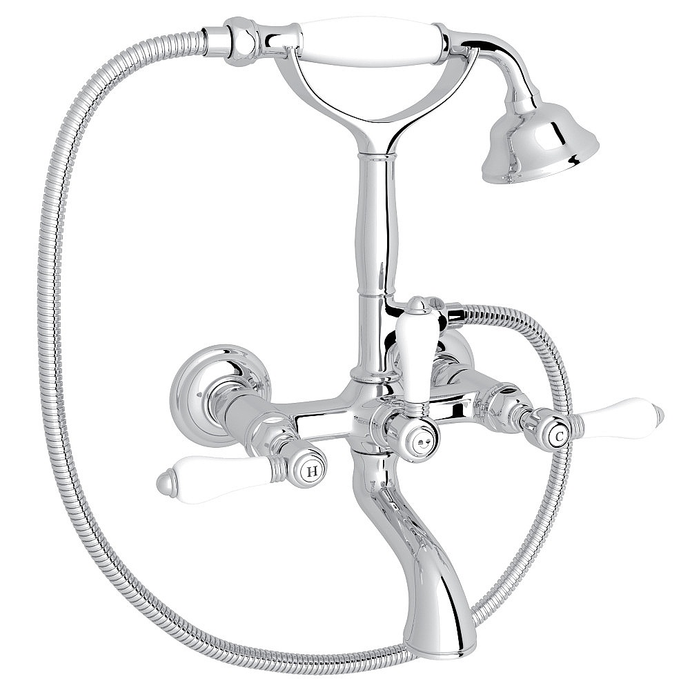 Rohl A1401LPAPC Exposed Wall Mount Tub Filler - Polished Chrome