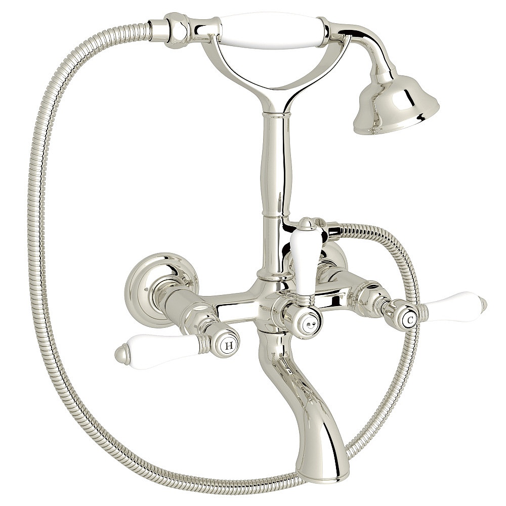 Rohl A1401LPPN Exposed Wall Mount Tub Filler - Polished Nickel