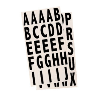 Richelieu 1023564 9110 2" Letter Kit - Black & White