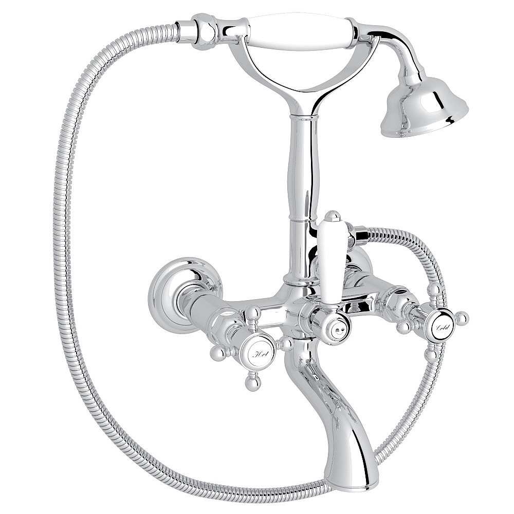 Rohl A1401XMAPC Exposed Wall Mount Tub Filler - Polished Chrome