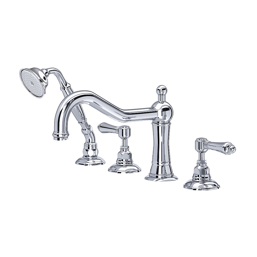Rohl A1404LMAPC Acqui® 4-Hole Deck Mount Tub Filler - Polished Chrome