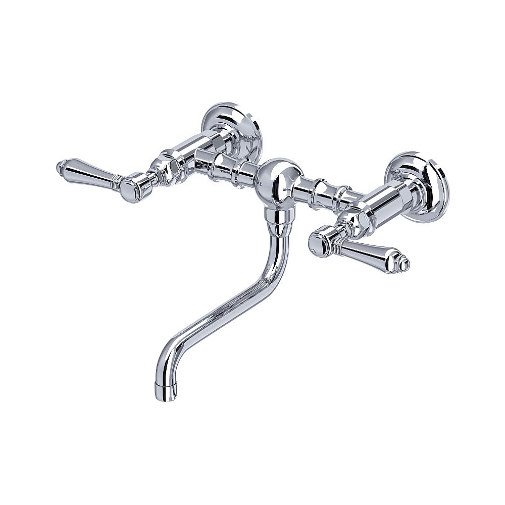 Rohl A1405/44LMAPC-2 Acqui® Wall Mount Bridge Lavatory Faucet - Polished Chrome