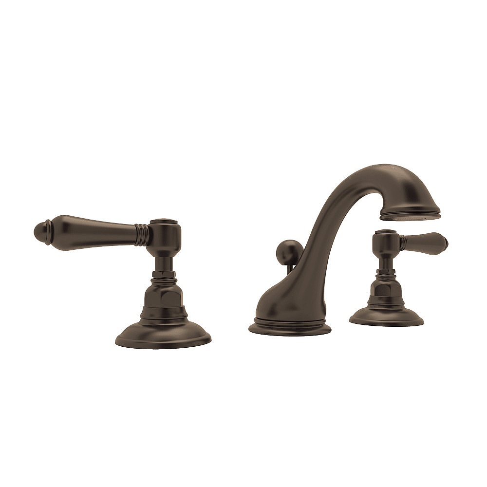 Rohl A1408LMTCB-2 Acqui® Widespread Lavatory Faucet With Low Spout - Tuscan Brass