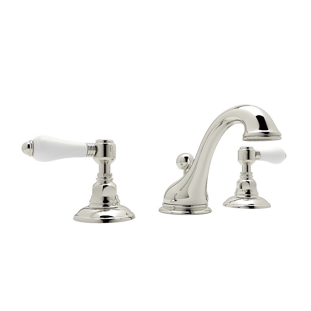 Rohl A1408LPPN-2 Acqui® Widespread Lavatory Faucet With Low Spout - Polished Nickel