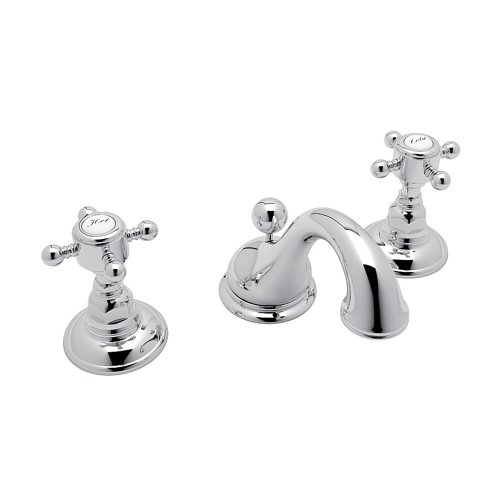 Rohl A1408XMAPC-2 Acqui® Widespread Lavatory Faucet With Low Spout - Polished Chrome