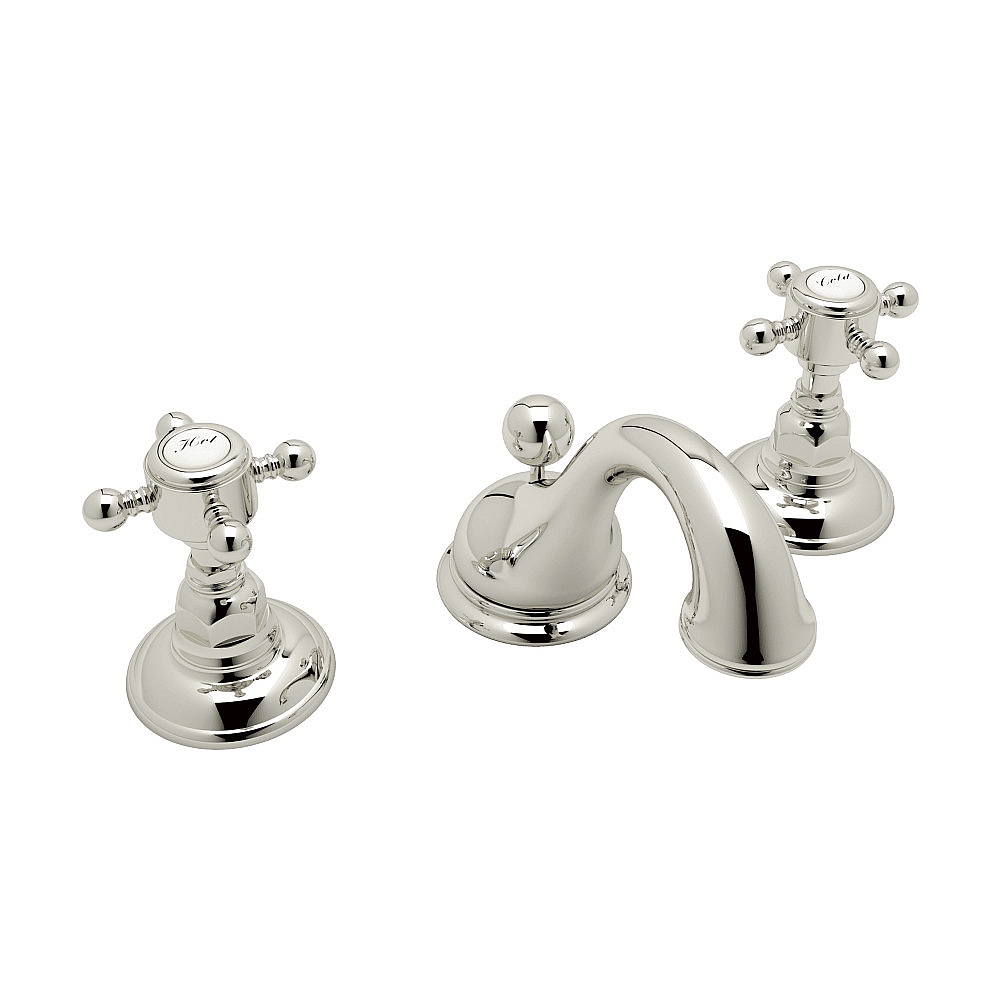 Rohl A1408XMPN-2 Acqui® Widespread Lavatory Faucet With Low Spout - Polished Nickel