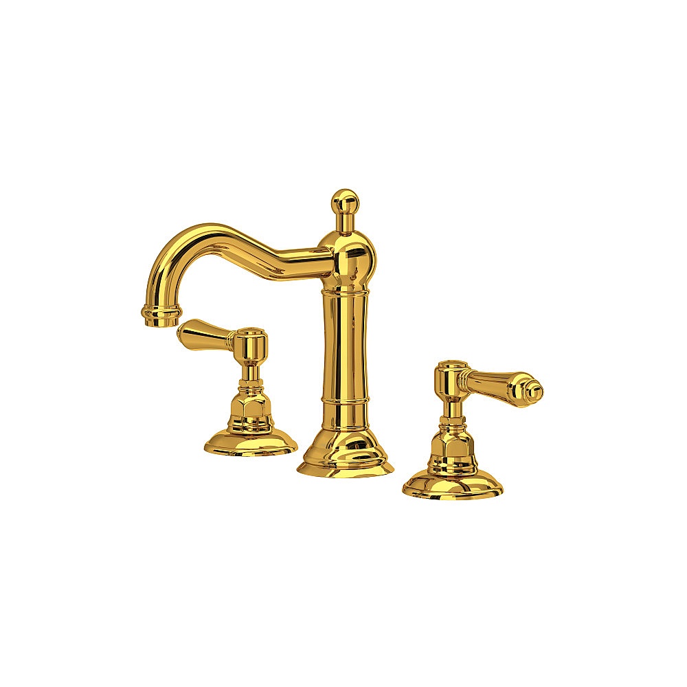 Rohl A1409LMULB-2 Acqui® Widespread Lavatory Faucet - Unlacquered Brass