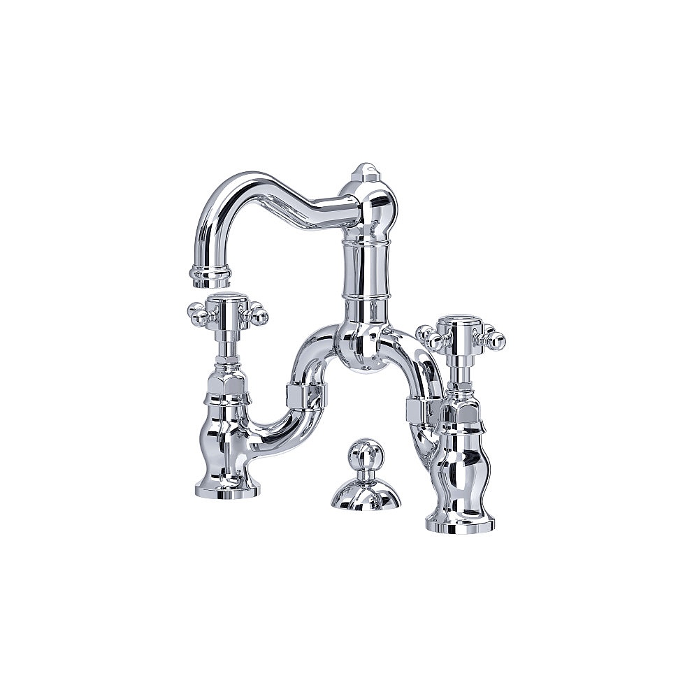 Rohl A1419XMAPC-2 Acqui® Bridge Lavatory Faucet - Polished Chrome