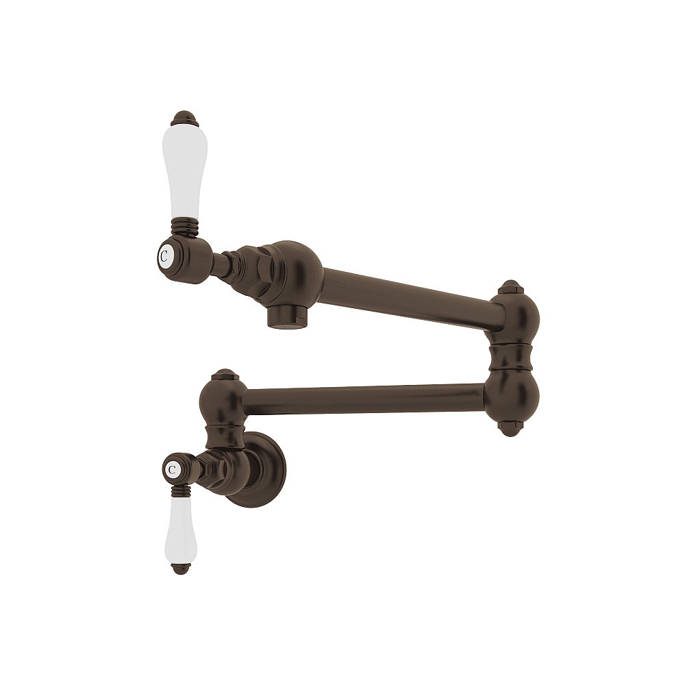 Rohl A1451LPTCB-2 Pot Filler - Tuscan Brass
