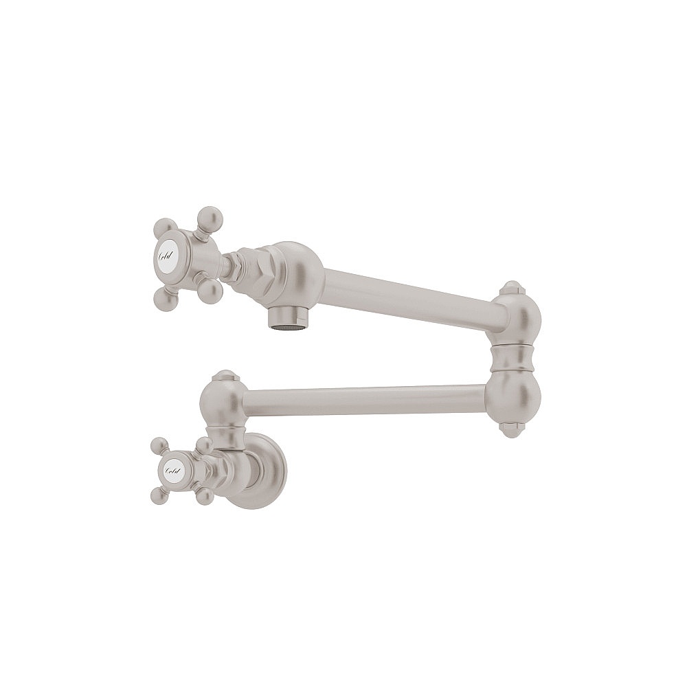 Rohl A1451XMSTN-2 Pot Filler - Satin Nickel