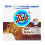 Tide 84998 Laundry Detergent with Bleach, 144 oz Box, Powder