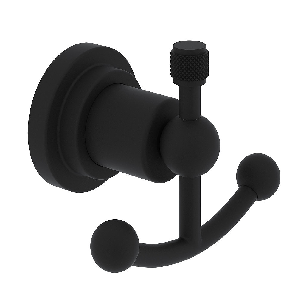 Rohl A1481IWMB Campo™ Double Robe Hook - Matte Black