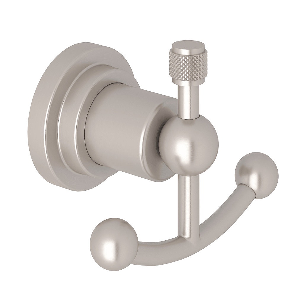 Rohl A1481IWSTN Campo™ Double Robe Hook - Satin Nickel