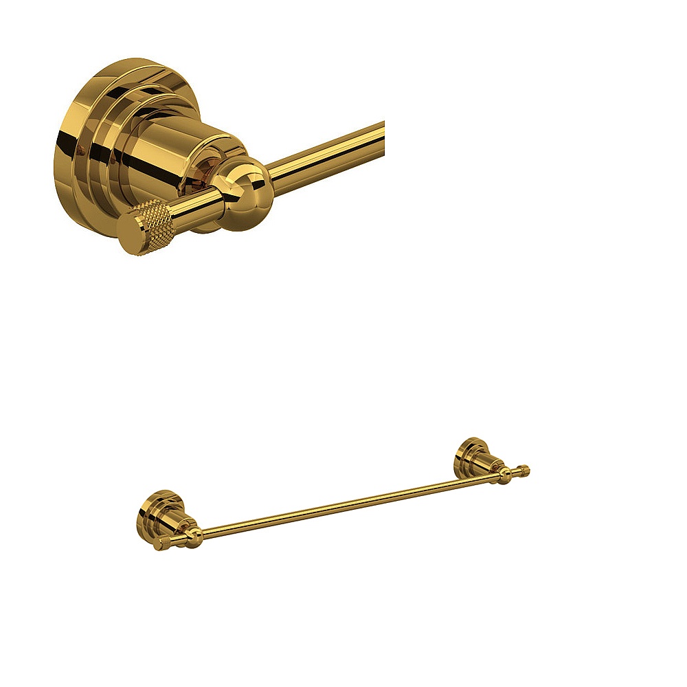 Rohl A1484IWULB Campo™ 18" Towel Bar - Unlacquered Brass