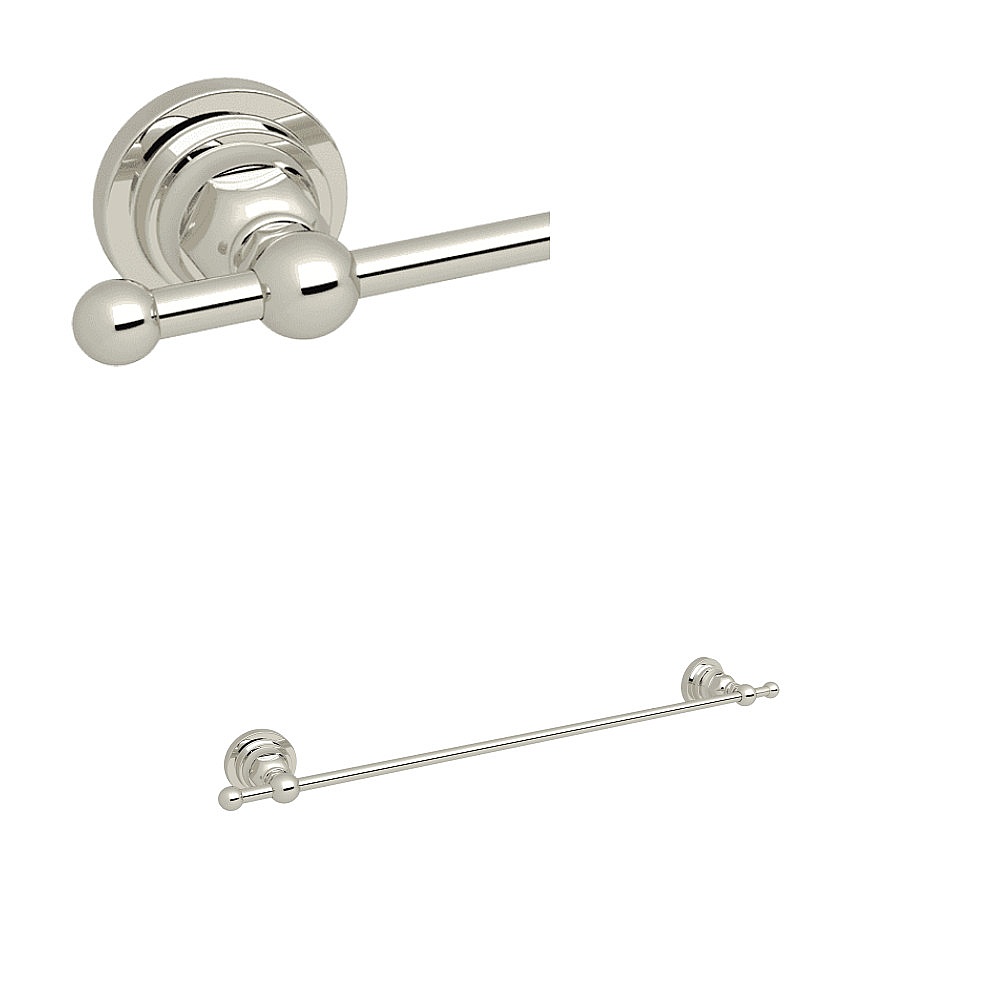 Rohl A1484LIPN San Giovanni™ 18" Towel Bar - Polished Nickel