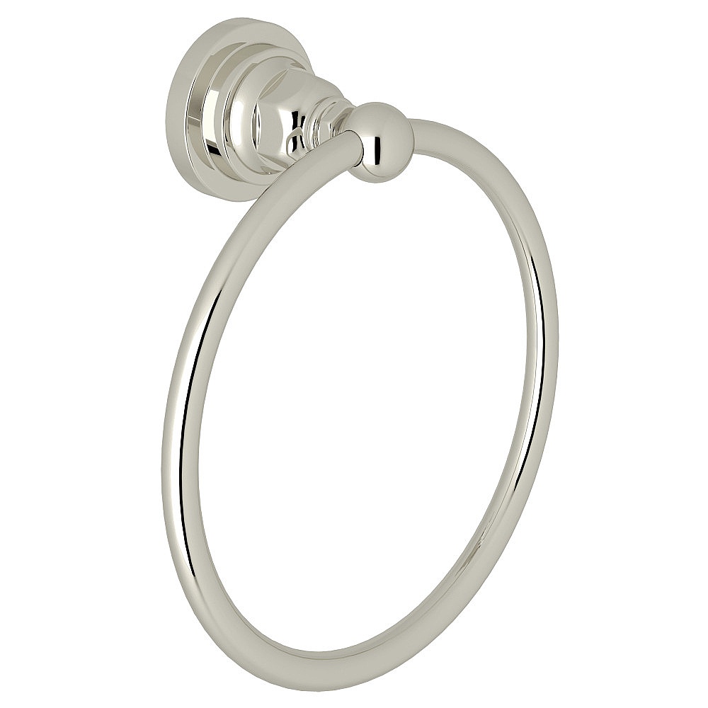 Rohl A1485LIPN San Giovanni™ Towel Ring - Polished Nickel
