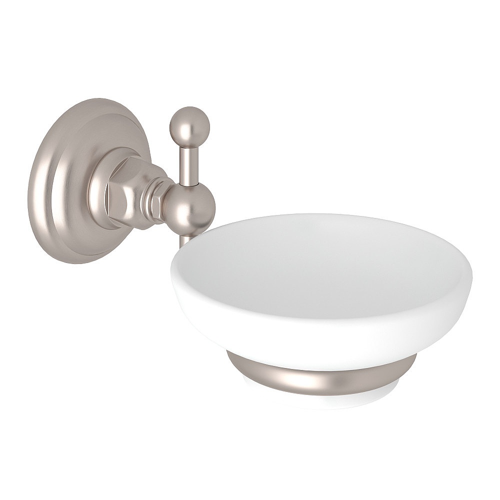 Rohl A1487STN Wall Mount Soap Dish - Satin Nickel