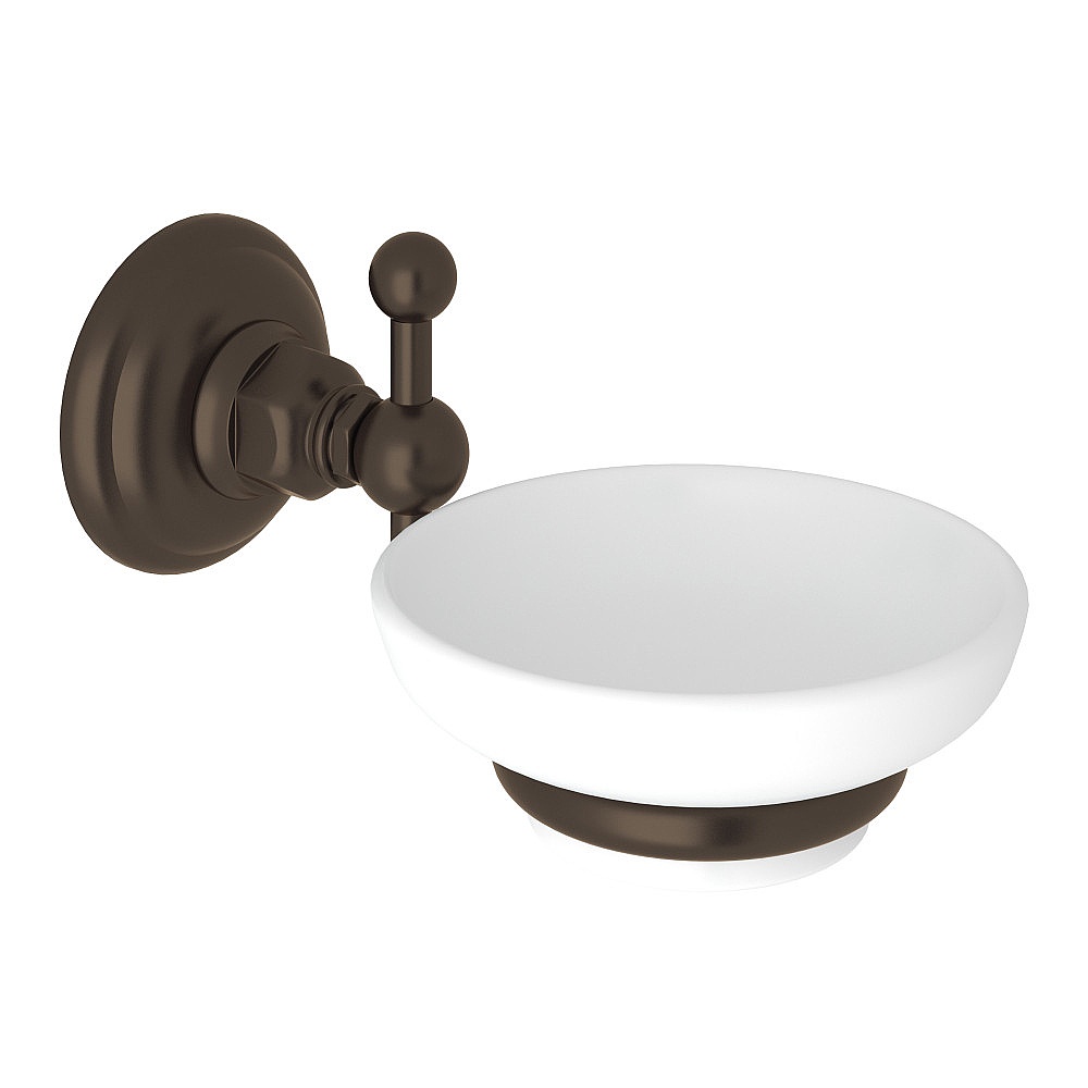 Rohl A1487TCB Wall Mount Soap Dish - Tuscan Brass