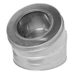 Selkirk SuperVent 2100 JM6SE3K Elbow Kit, Includes: (2) Elbows, (4) Locking Bands, (1) Elbow Support, Stainless Steel