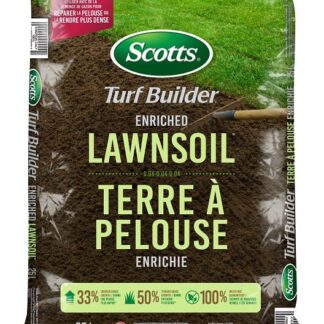 Scotts 79531270 Enriched Lawn Soil, 96 sq-ft Coverage Area, 28.3 L Bag