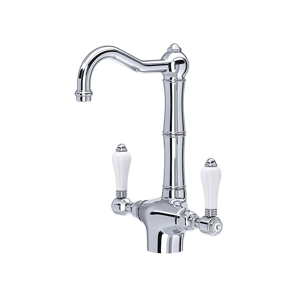 Rohl A1680LPAPC-2 Acqui® Two Handle Bar/Food Prep Kitchen Faucet - Polished Chrome