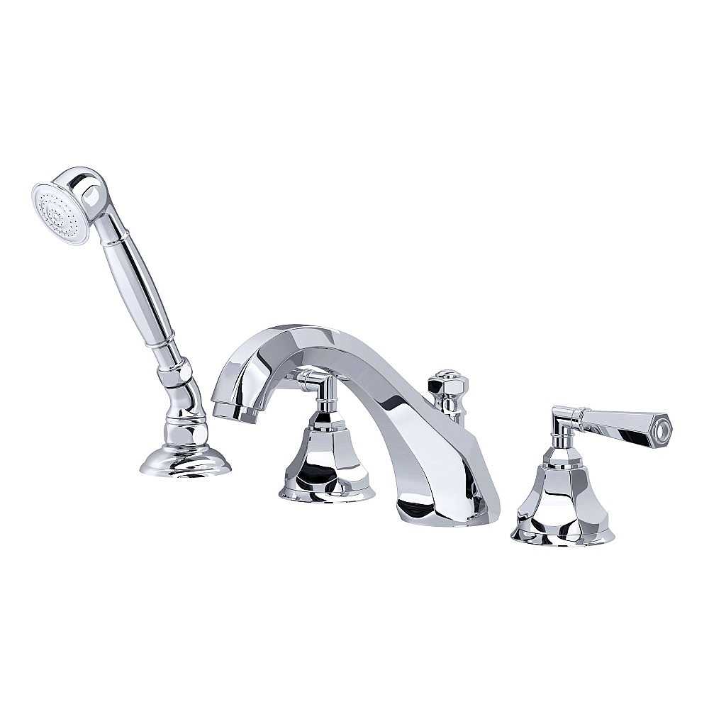 Rohl A1904LMAPC Palladian® 4-Hole Deck Mount Tub Filler - Polished Chrome