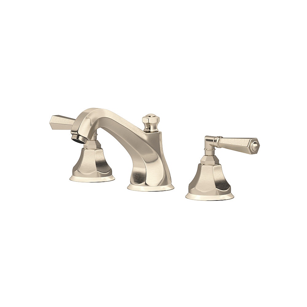 Rohl A1908LMSTN-2 Palladian® Widespread Lavatory Faucet With Low Spout - Satin Nickel
