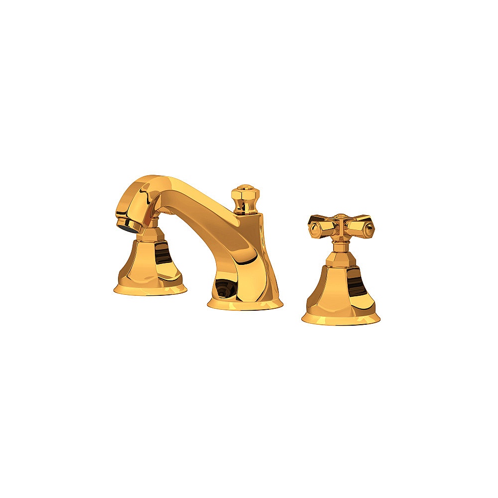 Rohl A1908XMIB-2 Palladian® Widespread Lavatory Faucet With Low Spout - Italian Brass
