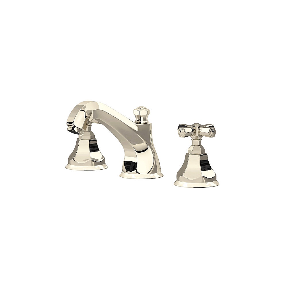 Rohl A1908XMPN-2 Palladian® Widespread Lavatory Faucet With Low Spout - Polished Nickel