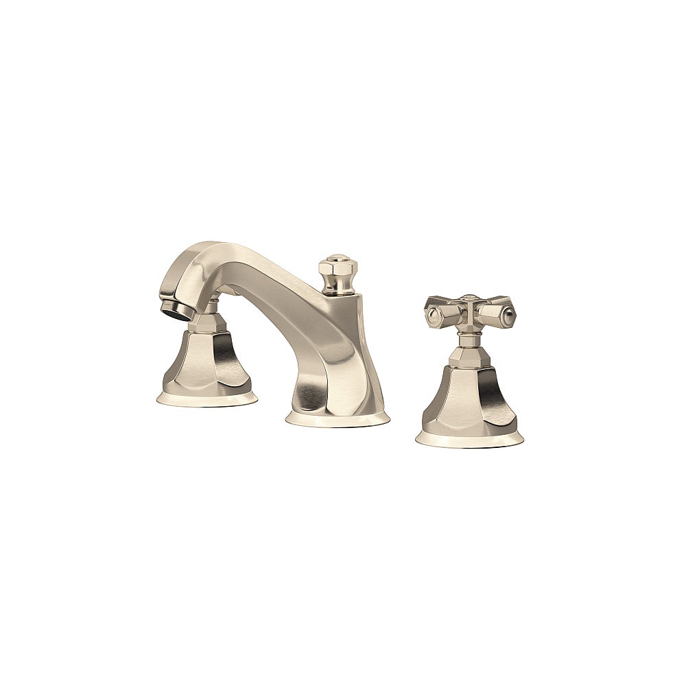Rohl A1908XMSTN-2 Palladian® Widespread Lavatory Faucet With Low Spout - Satin Nickel