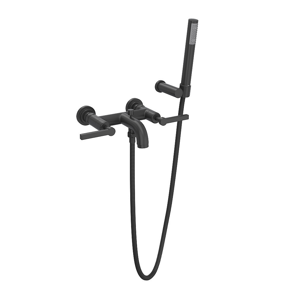 Rohl A2202LMMB Lombardia® Exposed Wall Mount Tub Filler - Matte Black