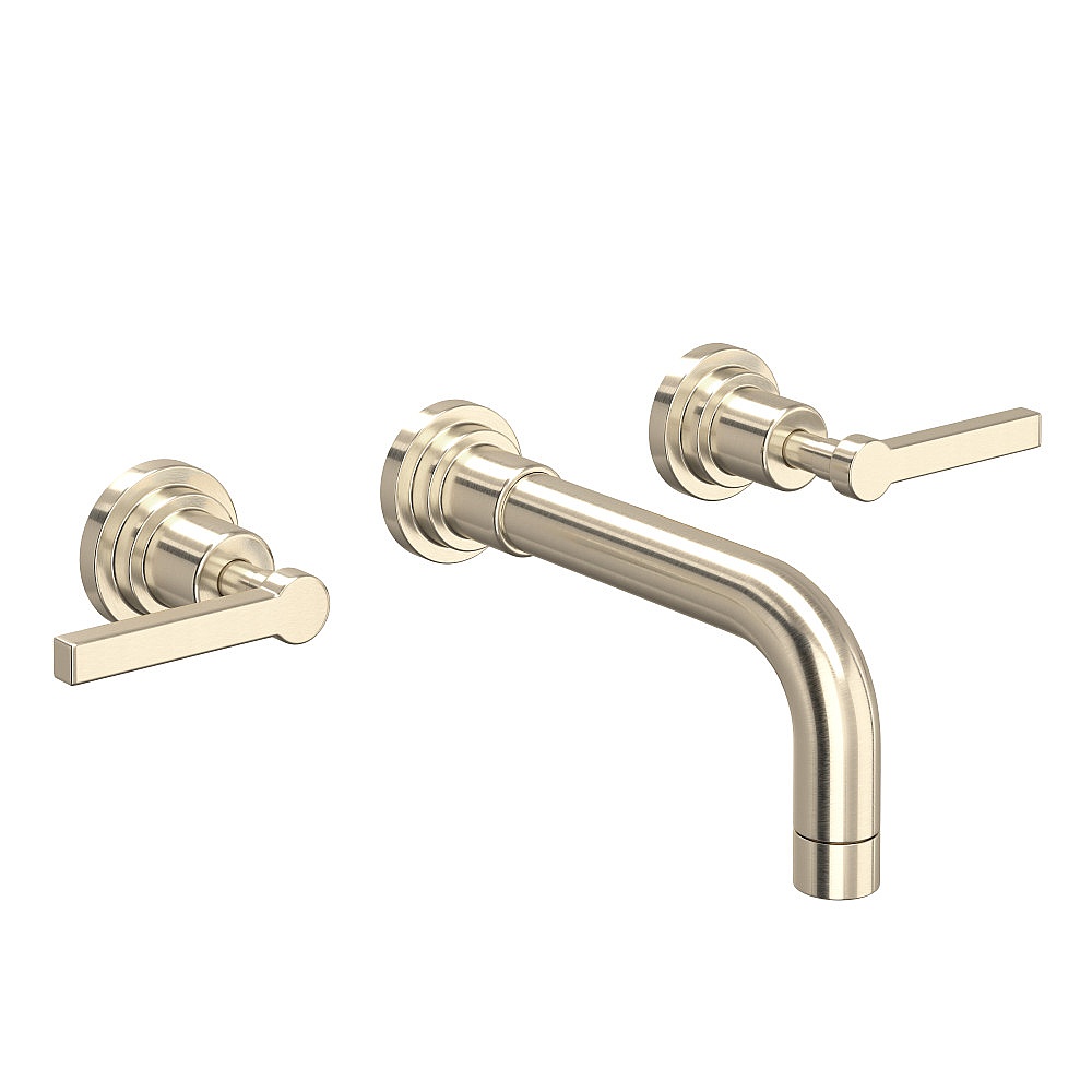 Rohl A2207LMSTNTO-2 Lombardia® Wall Mount Lavatory Faucet Trim - Satin Nickel