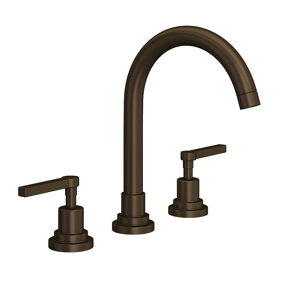 Rohl A2208LMTCB-2 Lombardia® Widespread Lavatory Faucet With C-Spout - Tuscan Brass