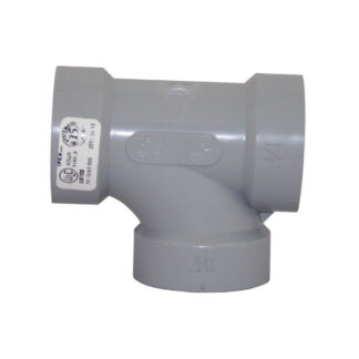 Noble 112PVCDWVTY 1-1/2" Sanitary PVC Tee