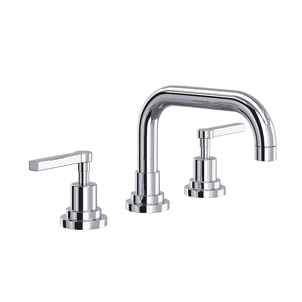 Rohl A2218LMAPC-2 Lombardia® Widespread Lavatory Faucet With U-Spout - Polished Chrome