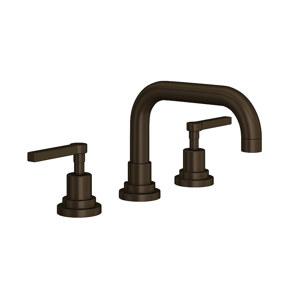 Rohl A2218LMTCB-2 Lombardia® Widespread Lavatory Faucet With U-Spout - Tuscan Brass