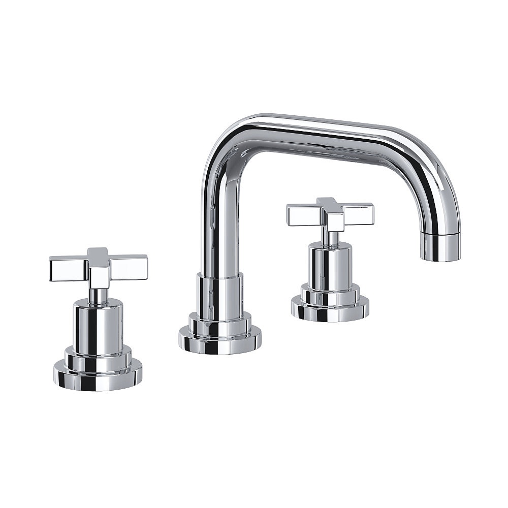Rohl A2218XMAPC-2 Lombardia® Widespread Lavatory Faucet With U-Spout - Polished Chrome