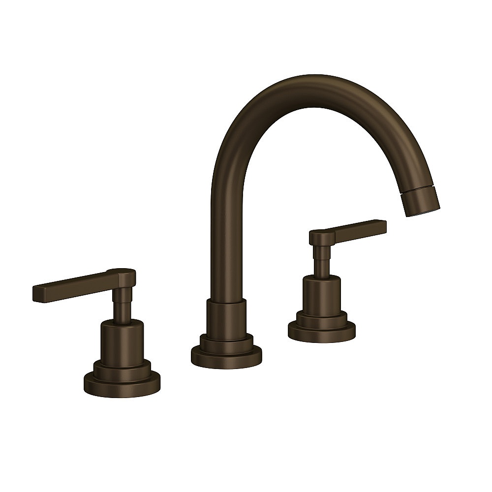 Rohl A2228LMTCB-2 Lombardia® Widespread Lavatory Faucet With C-Spout - Tuscan Brass