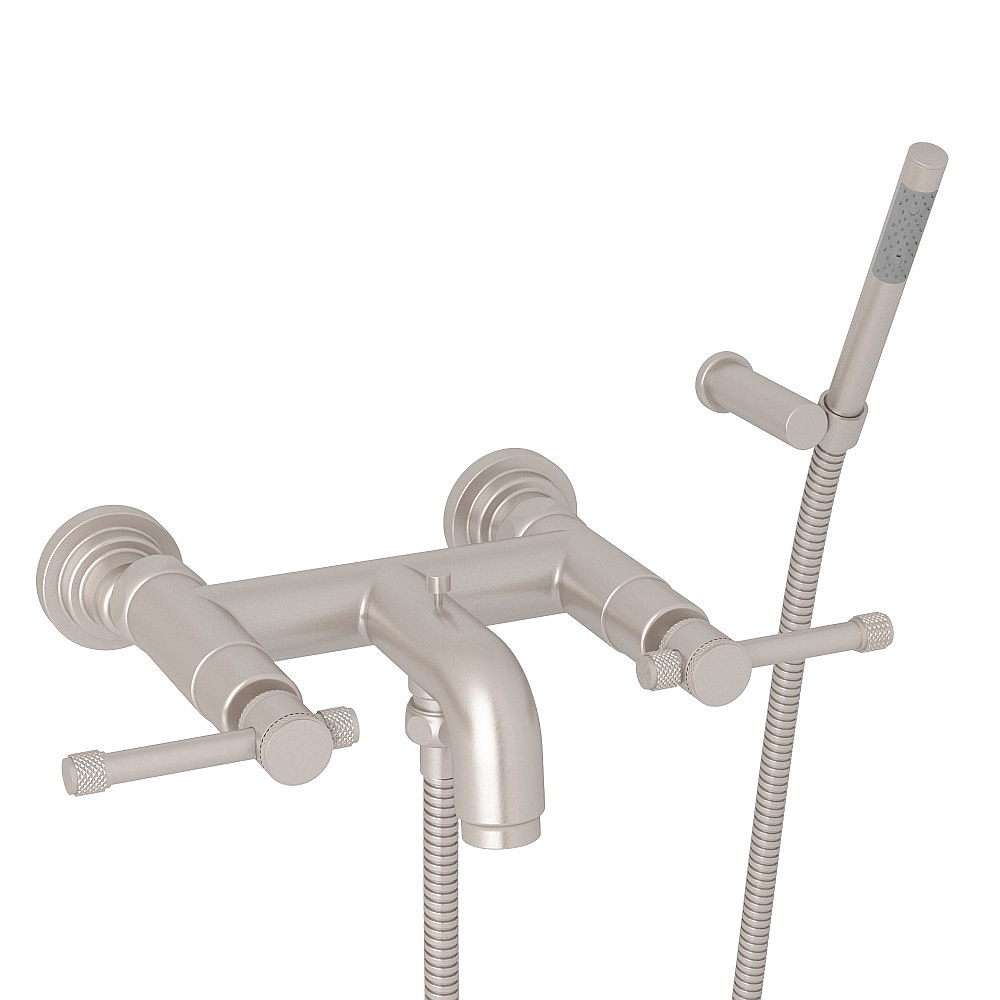Rohl A3302ILSTN Campo™ Exposed Wall Mount Tub Filler - Satin Nickel