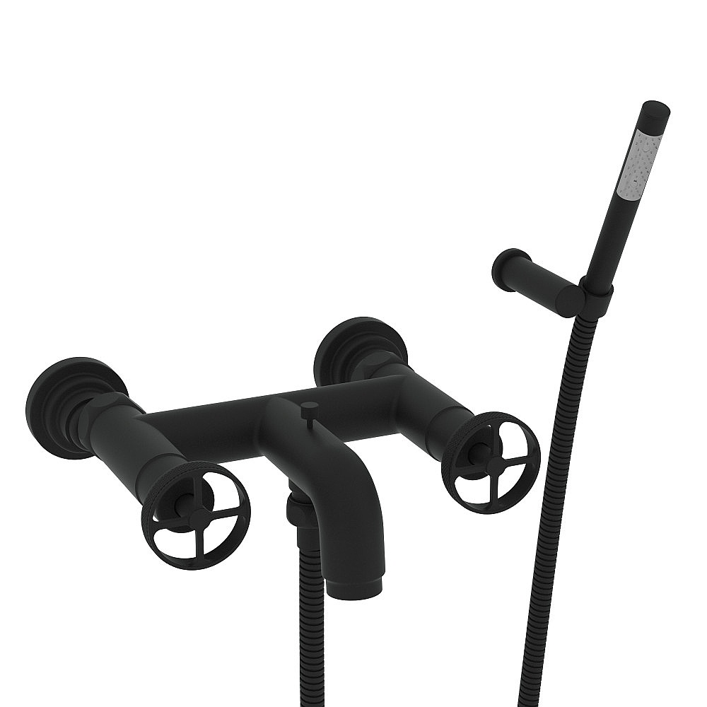 Rohl A3302IWMB Campo™ Exposed Wall Mount Tub Filler - Matte Black